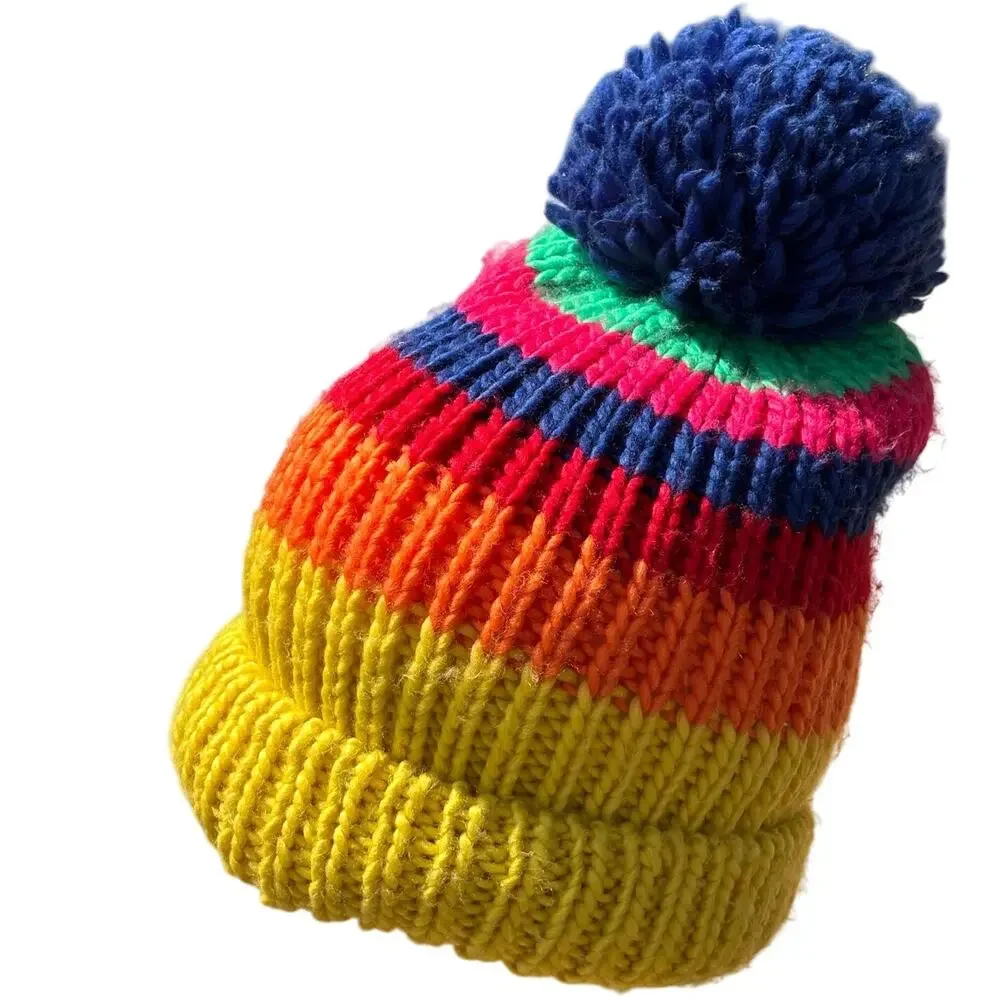 Yellow & Blue Men's Beanie